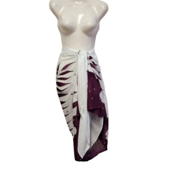 Womens Sarong Pareo Beach Cover Up Swimsuit Coverups Cotton Sarong TIE Wrap NEW - Picture 3 of 5